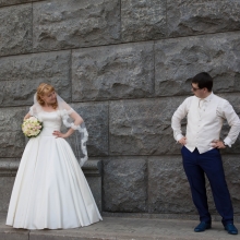 Фотосессия возле Храма Христа Спасителя. Свадьба Елены и Дмитрия 2014